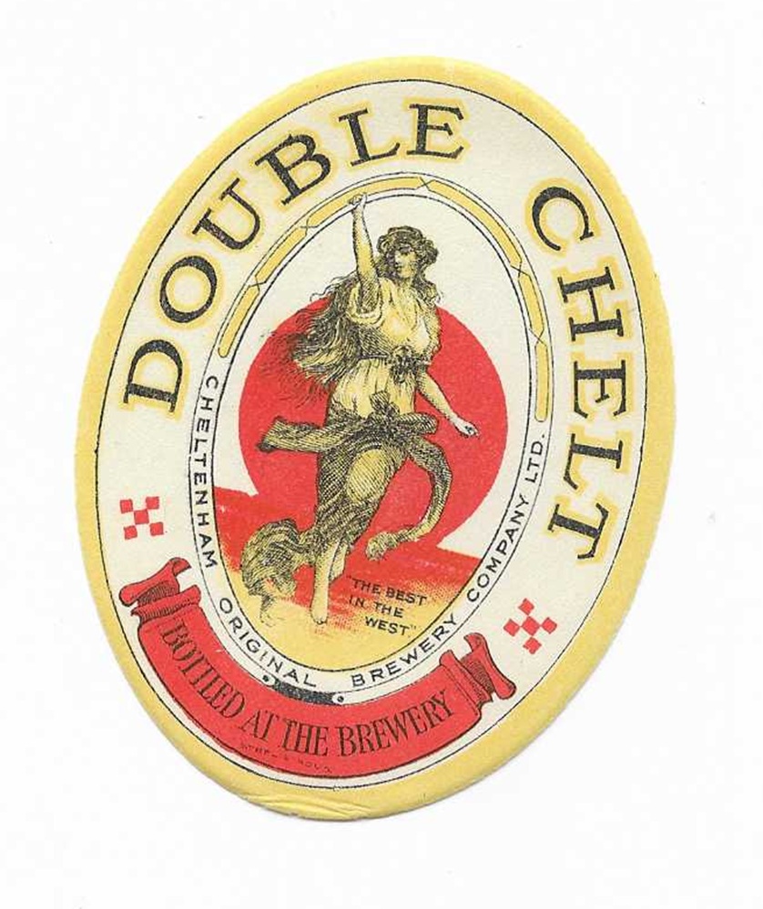 CHELTENHAM ORIGINAL BREWERY - DOUBLE CHELT - 83mm TALL - CHECK WORDING AND HEIGHT