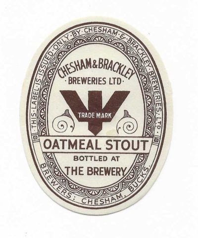CHESHAM & BRACKLEY - OATMEAL STOUT - 84mm TALL