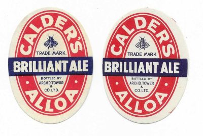 CALDER'S FOR ARCH. TOWER 72mm TALL - 2 DIFFERENT - SEE TRADMARK FULL STOP - SEE BOTH PICS