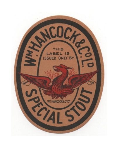 LARGE HANCOCK LABEL 120mm TALL