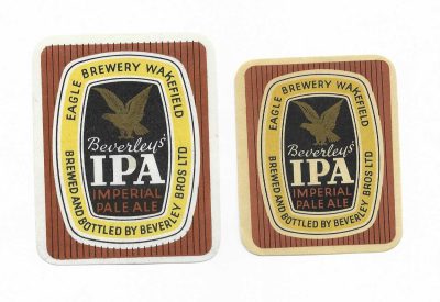 BEVERLEY BROS LTD - WAKEFIELD - 2 IPA IMPERIAL PALE ALE LABELS - SEE 2 PICS
