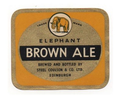 STEEL COULSON BROWN ALE - IN USE 1954 - 1956