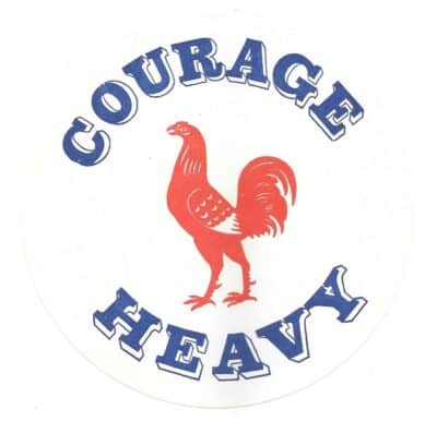 COURAGE BARREL LABEL - 145mm CIRCULAR.