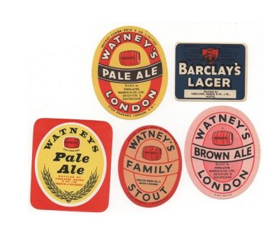 GROUP OF 5 FINDLATER MACKIE LABELS