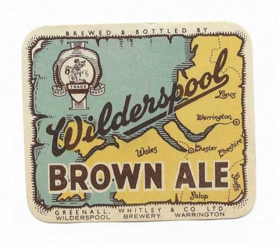 GREENALL WHITLEY OF WARRINGTON - BROWN ALE (Y)  - SEE 2 PICS