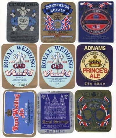ROYAL WEDDING CHARLES & DIANA - C - £3 FOR 9 LABELS