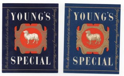 YOUNG & CO - WANDSWORTH - PRE CONTENTS PAIR 2 DIFFERENT BLUES?