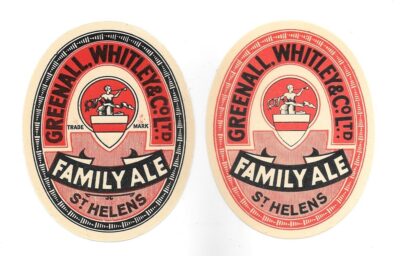 GREENALL WHITLEY OVAL FAMILY ALE