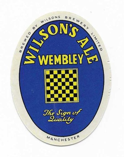 WILSON'S  OF MANCHESTER - WEMBLEY ALE 75mm