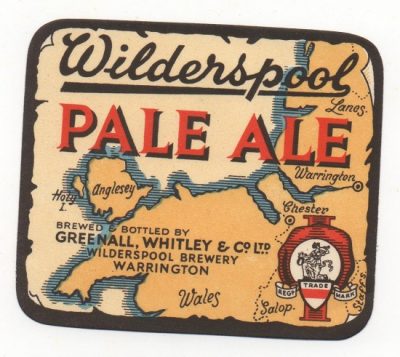 GREENALL WHITLEY PALE ALE RECT.