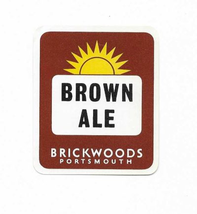 BRICKWOODS OF PORTSMOUTH - BROWN ALE - c 1955