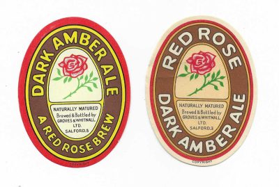 GROVES & WHITNALL  - SALFORD - DARK AMBER ALE PAIR