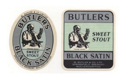 BUTLER BLACK SATIN PAIR