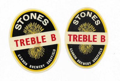 STONES TREBLE B - PAIR - ODD SELLOTAPE / GLUE MARKS IN CENTRE VISIBLE FROM FRONT
