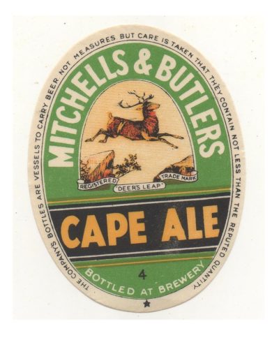 MITCHELLS & BUTLERS - CAPE ALE -  ( NUMBERED 4 ) - 85mm TALL