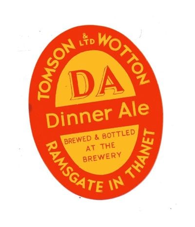 TOMSON & WOTTON DINNER ALE