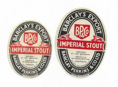 BARCLAY PERKINS  - IMPERIAL STOUT PAIR - SEE BOTH PICS