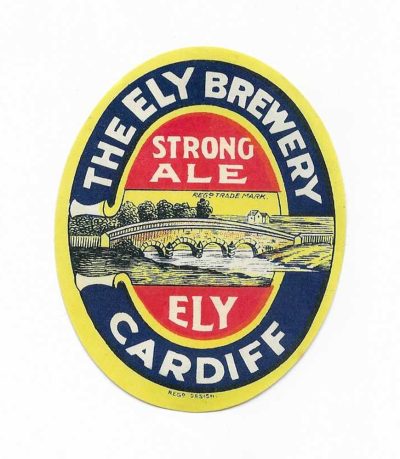 ELY BREWERY - CARDIFF - STRONG ALE - 82mm TALL - SEE BOTH PICS - ( SOLD FOR £88 IN 2013 )
