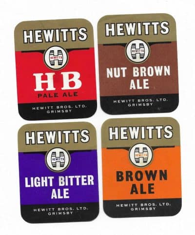 HEWITTS GROUP OF 4 RECTANGLES - SEE BOTH PICS - STICKY MARKS ON BACKS