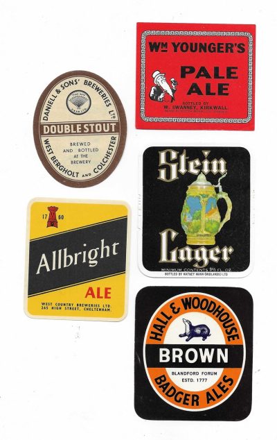 ODD GROUP OF 5 LABELS - D