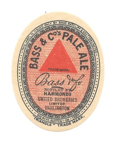 BASS - HAMMONDS UNITED - DARLINGTON - HAS SOLD FOR £15.50 !!
