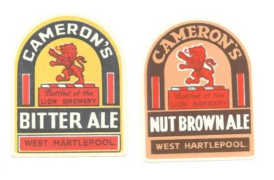 CAMERON'S OF WEST HARTLEPOOL - N.B.A & BITTER ALE