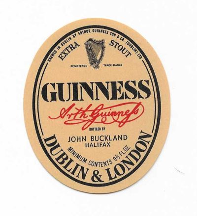 GUINNESS - BUCKLAND OF HALIFAX