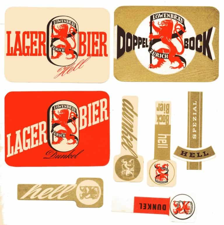 SWITZERLAND LOWENBRAU GROUP D – British Beer Labels