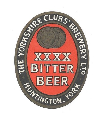 THE YORKSHIRE CLUBS - XXXX BITTER BEER