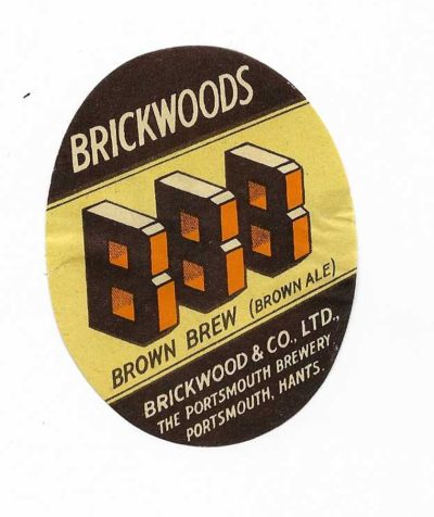 BRICKWOODS BBB OVAL - SEE 2 PICS - 1946 - 52