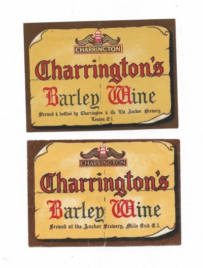 CHARRINGTON'S BARLEY WINE - 2 DIFFERENT