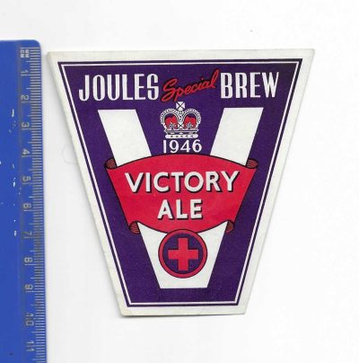 JOULES VICTORY ALE - 1946 - SPECIAL BREW - 97mm TALL - WILL BE 10% DISCOUNT AT CHECKOUT.