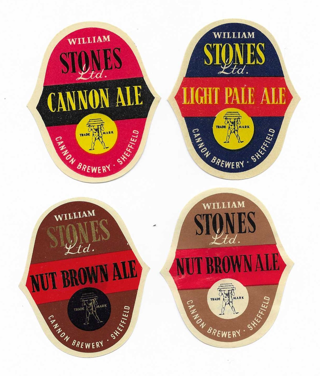 William Labes WILLIAM STONES OF SHEFFIELD – 4 LABELS IN USE 1955 – 1957 – SEE 2 PICS ...