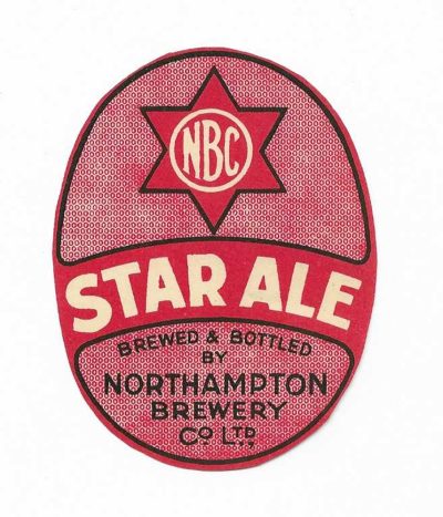 NORTHAMPTON BREWERY - STAR ALE - LOOKS HAND CUT WHICH MANY WERE