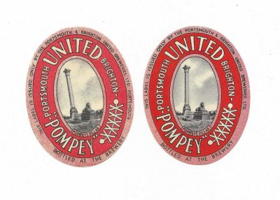 PORTSMOUTH & BRIGHTON - POMPEY XXXXX - 2 DIFFERENT