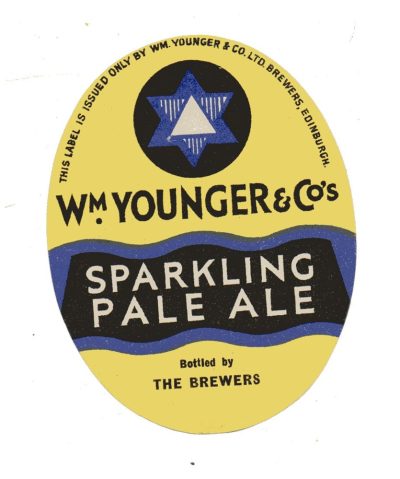 YOUNGER Wm. SPARKLING PALE ALE - BOTTLED BY THE BREWERS - 79mm TALL