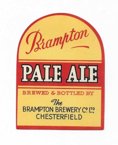 BRAMPTON BREWERY - CHESTERFIELD - PALE ALE - V.G.CONDITION
