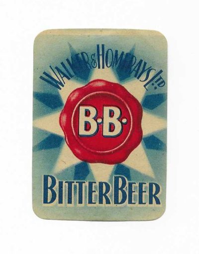 WALKER HOMFRAYS - BITTER BEER - FAIR / GOOD