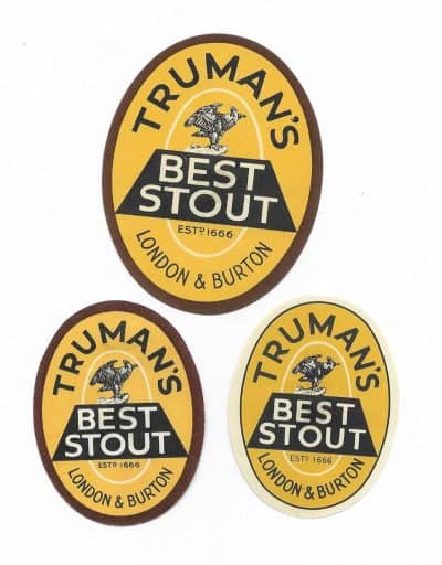 TRUMAN GROUP OF 3 BEST STOUT - LARGEST IS 82mm TALL - SEE BOTH SCANS
