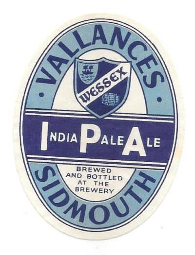 VALLANCES OF SIDMOUTH - I.P.A.