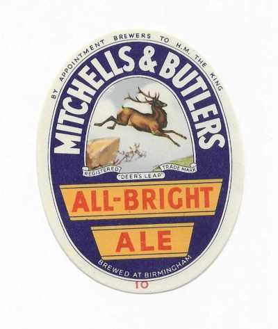 MITCHELLS & BUTLERS - TO THE KING - ALL BRIGHT ALE 10