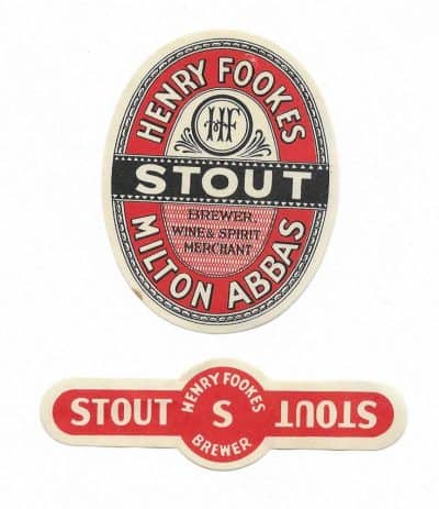 FOOKES - STOUT WITH STOPPER LABEL - MILTON ABBAS