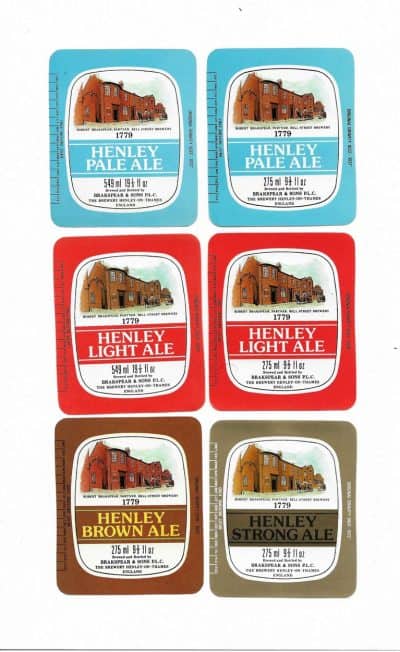 BRAKSPEAR  - HENLEY GROUP OF 6 DIFFERENT