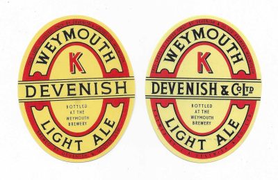 DEVENISH LIGHT ALE 2 DIFFERENT - SEE BOTH SCANS