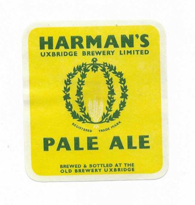 HARMAN UXBRIDGE BREWERY - PALE ALE - 79mm TALL - 2 PICS