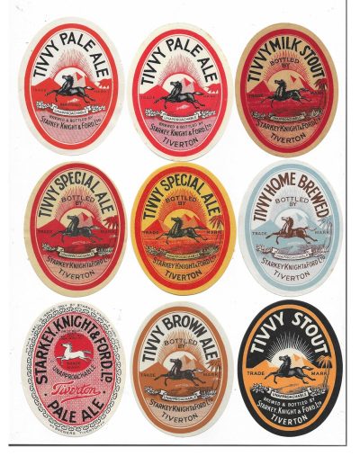 STARKEY KNIGHT & FORD OF TIVERTON - LARGE GROUP OF 9 DIFFERENT - ALMOST MINT