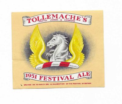 TOLLEMACHE - FESTIVAL OF BRITAIN 1951 - 63mm TALL - SEE BOTH PICS