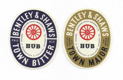 BENTLEY & SHAWS  / HAMMONDS PAIR - TOWN MAJOT - TOWN BITTER - SEE BOTH PICS