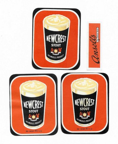 ANSELLS NEWCREST 3 DIFFERENT RECTANGLES - PRE CONTENTS - 9 2/3 FL.OZS - 19 1/3 FL.OZS - SEE 2 PICS