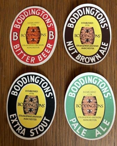 BODDINGTONS STRANGEWAYS BREWERY GROUP OF 4